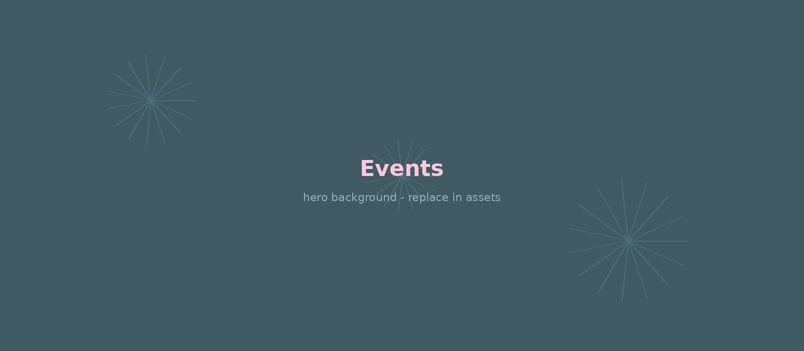 Upcoming Events